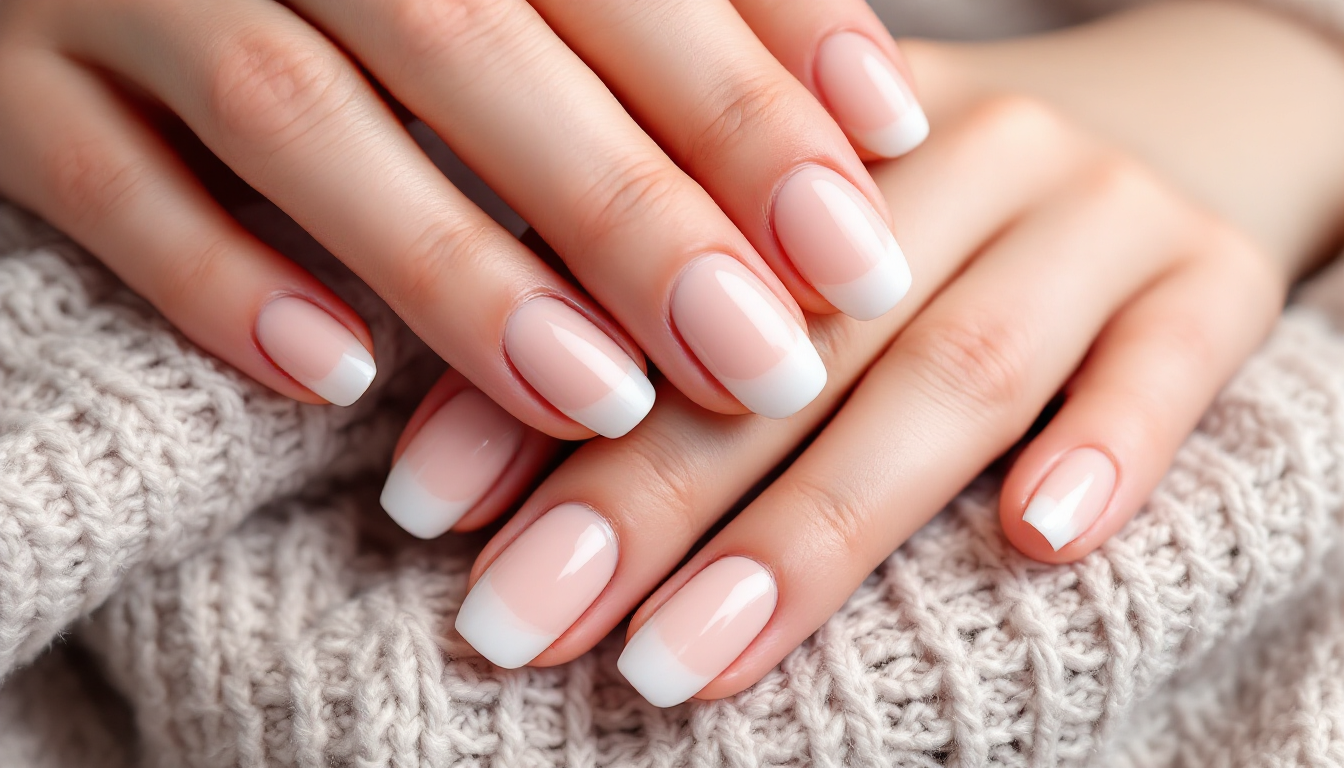 30대 여성을 위한 청순하고 세련된 프렌치 젤 네일