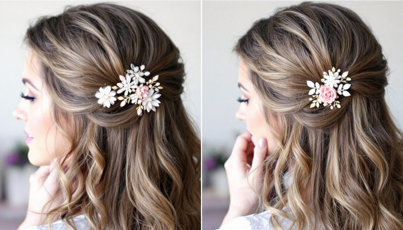 헤어핀 기본과 고급 스타일링 단계별 비교 사진